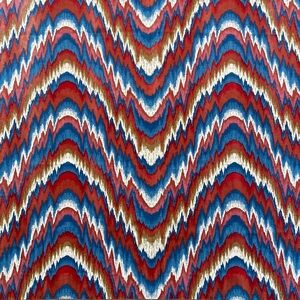 Flame Stitch Wide Window Panel